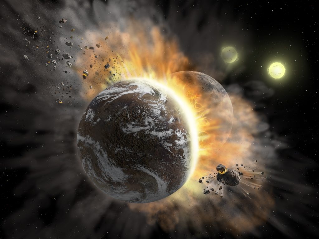 The Giant Collision