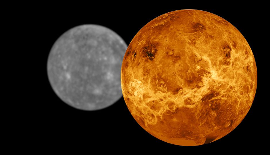 venus and mercury